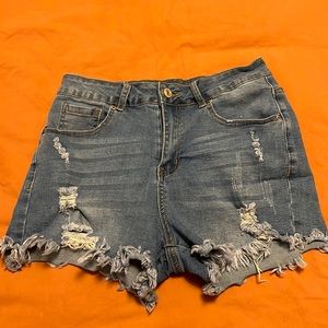 Denim shorts